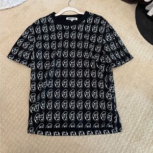 MCQ Black Graphic Print Men's Shirt